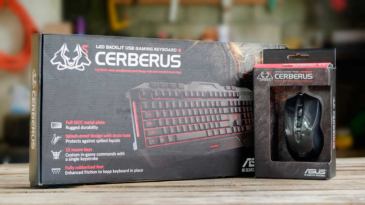 asus cerberus combo gaming keyboard and mice