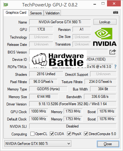 NVIDIA GeForce GTX 980 Ti Specifications Leaked TechPorn