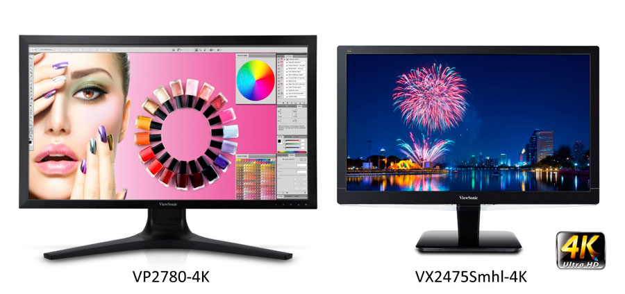 ViewSonic VP2780-4K VX2475SMHL-4K PR