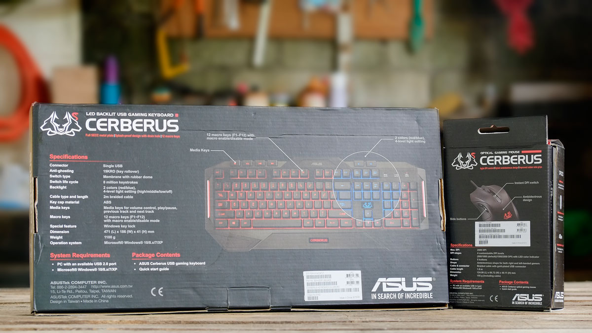 ASUS CERBERUS Mechanical Gaming Keyboard Review