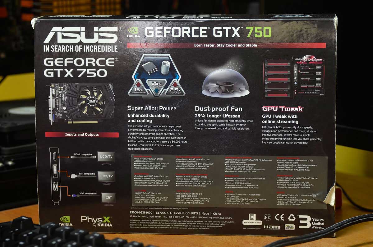 ASUS GeForce GTX 750 OC Review TechPorn