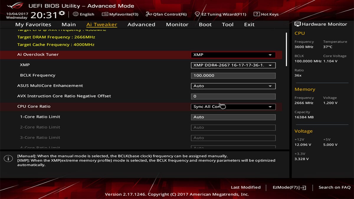 ASUS ROG Strix Z370 E Gaming BIOS 1