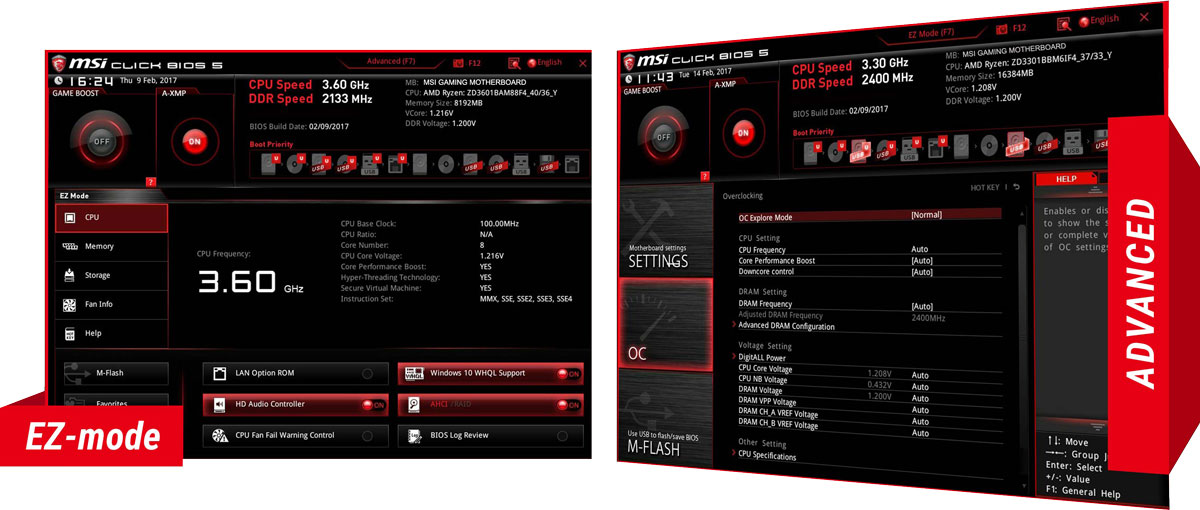 MSI B350 Pro Gaming Carbon BIOS 2