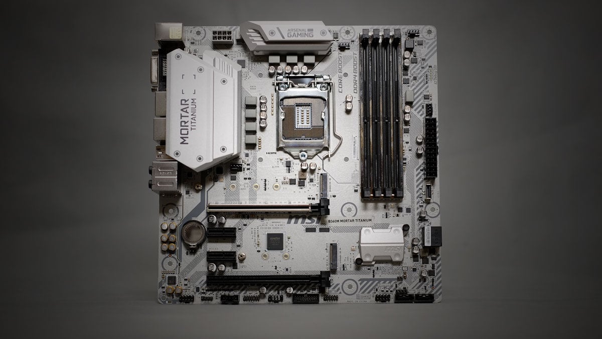 Review | MSI B360M Mortar Titanium MATX Motherboard | TechPorn