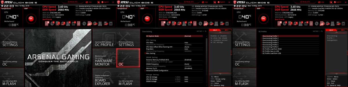 MSI B360M Mortar Titanium BIOS 1