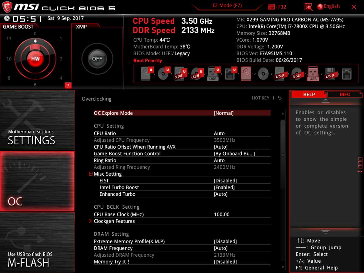 MSI X299 Gaming Pro Carbon 12 1