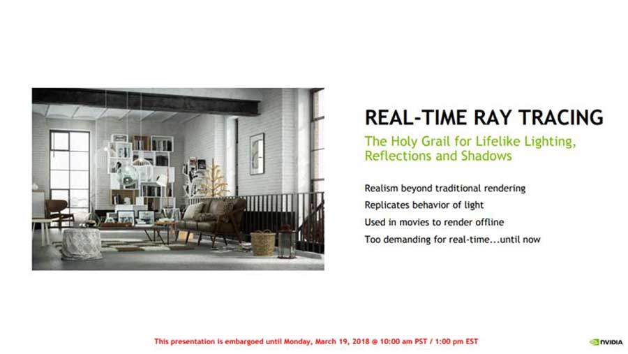 Nvidia RTX Tech Ray Tracing PR 2