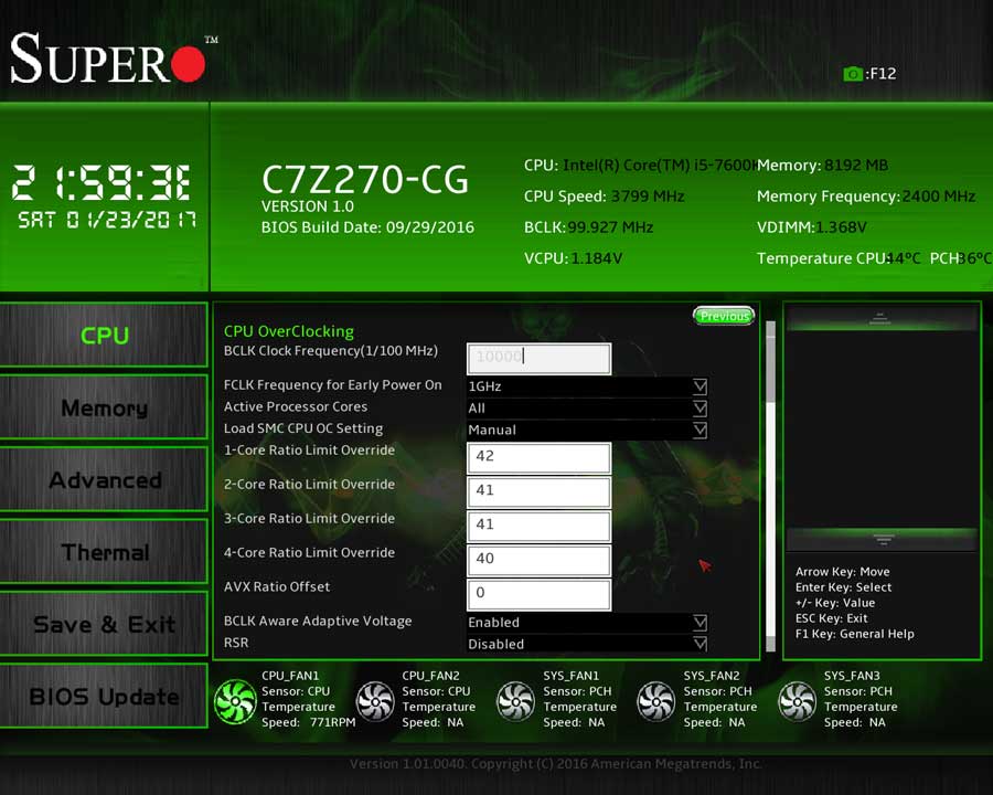 Supermicro C7Z270 UEFI BIOS (4)