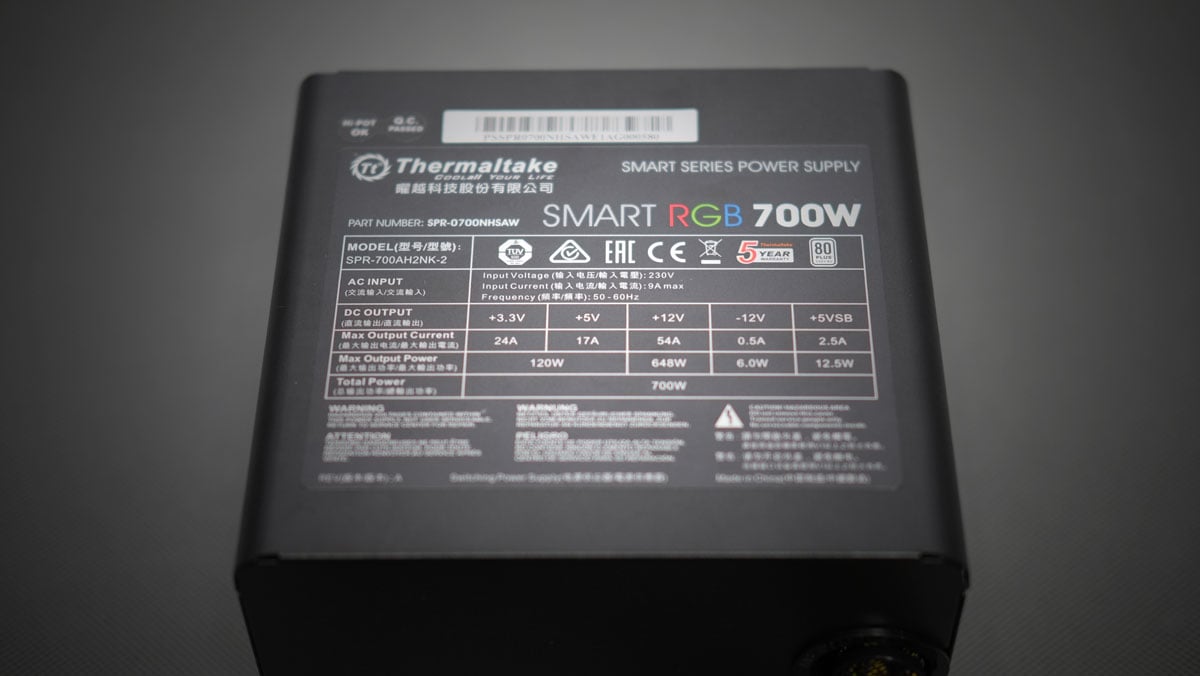 Thermaltake Smart RGB PSU 700W 9